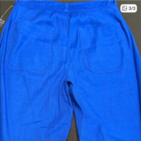 Anthropologie Maeve Cobalt Blue Wide-Legs - Picture 3 of 3